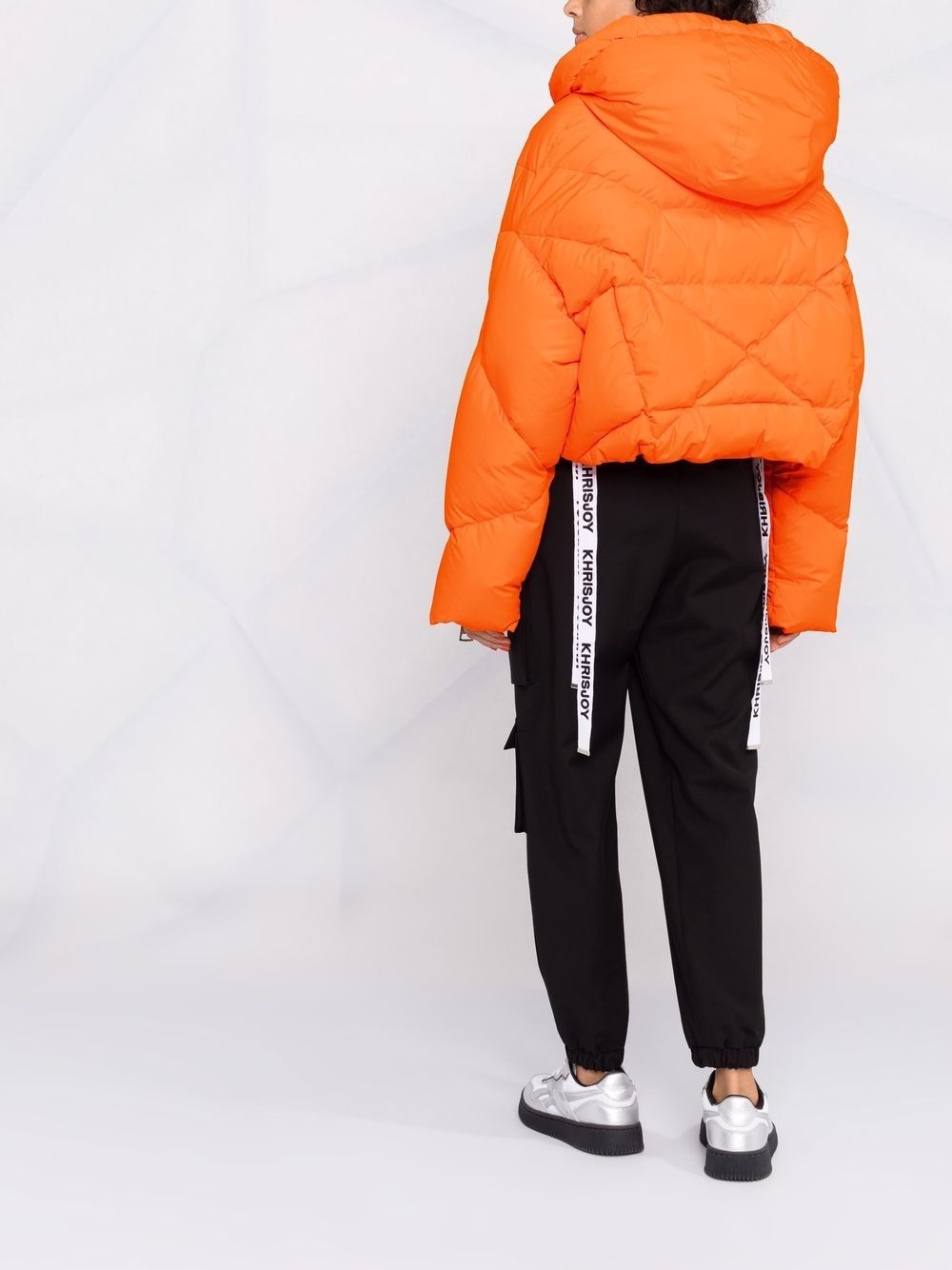 cropped feather-down puffer jacket - 6