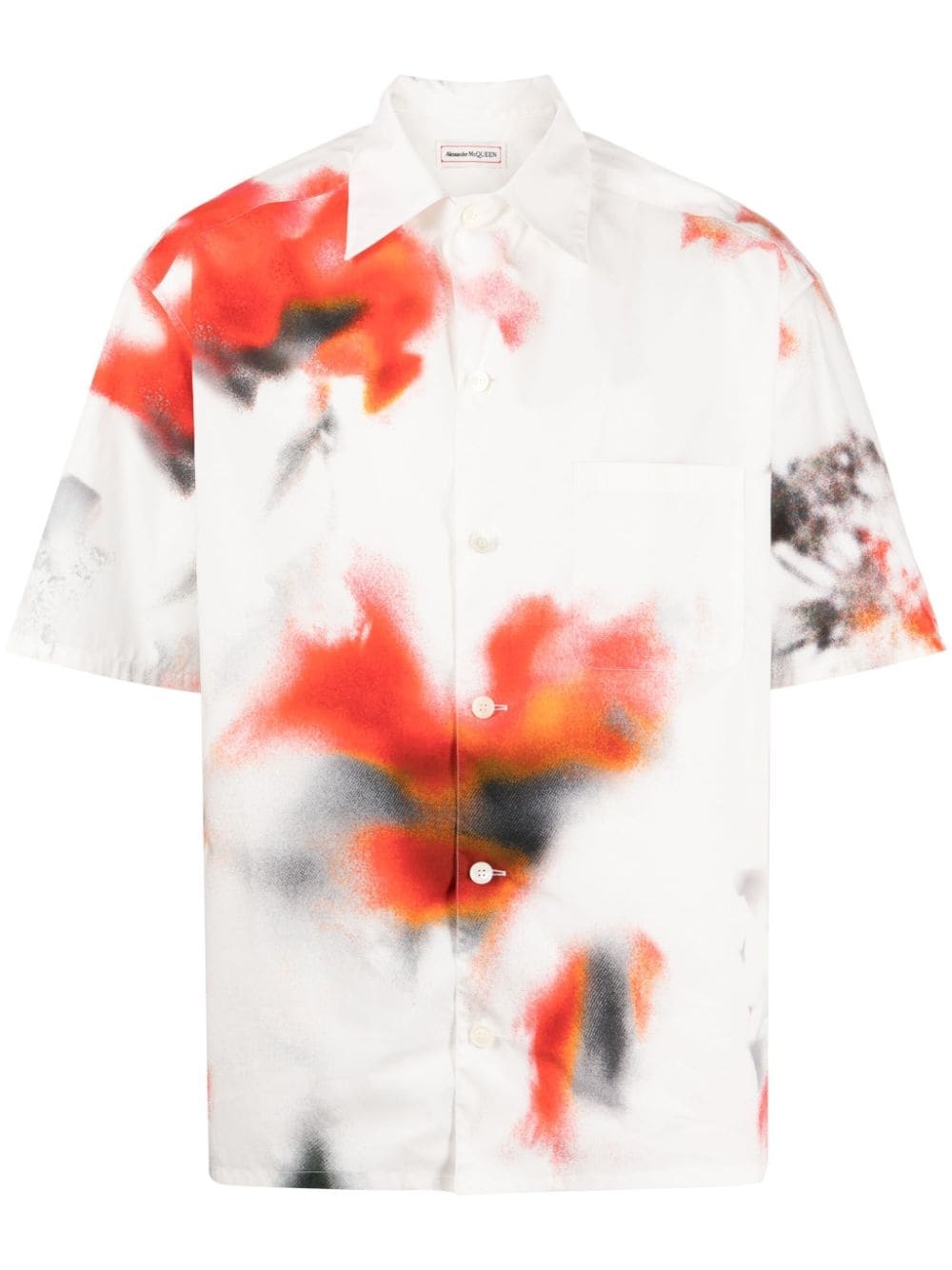 abstract-pattern cotton shirt - 1