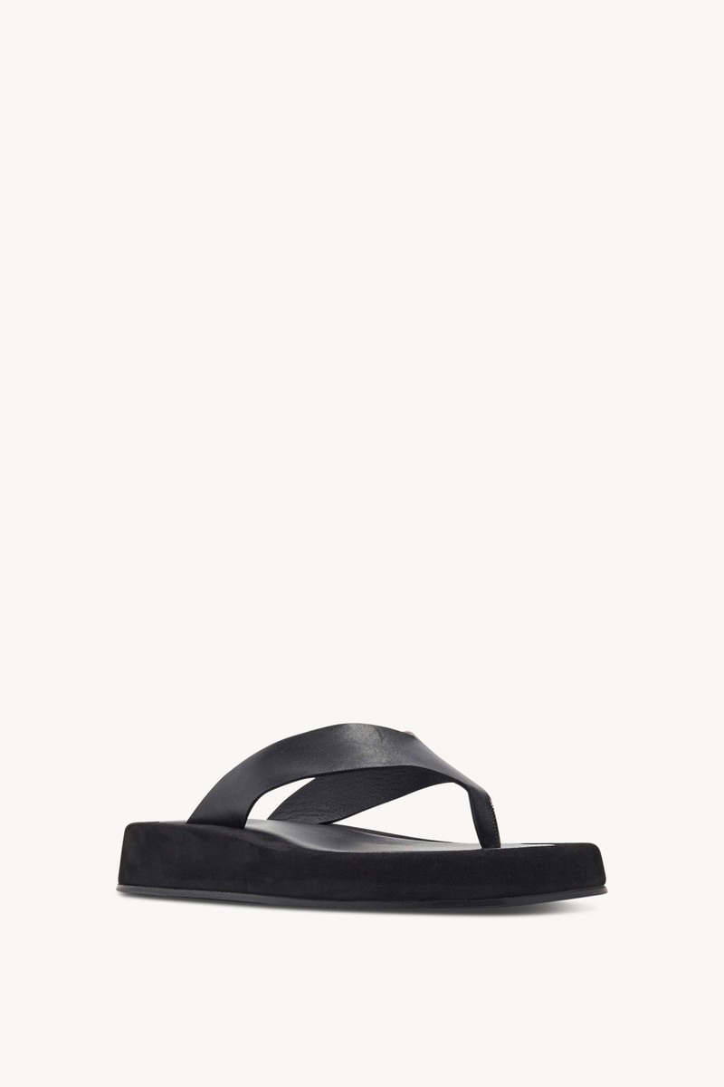 The Row Ginza Sandal in Suede outlook