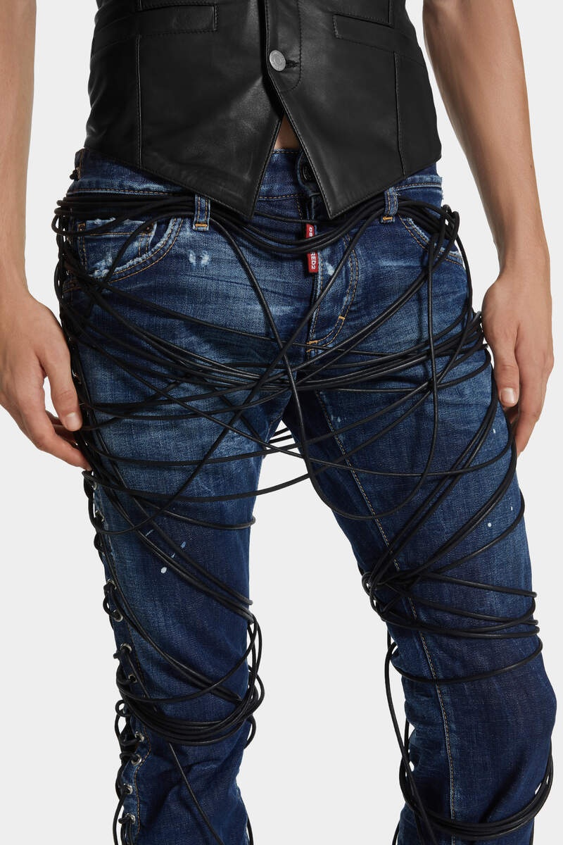 BOUND BUNNY WASH SHARPEI FLARED BOOTCUT JEANS - 5