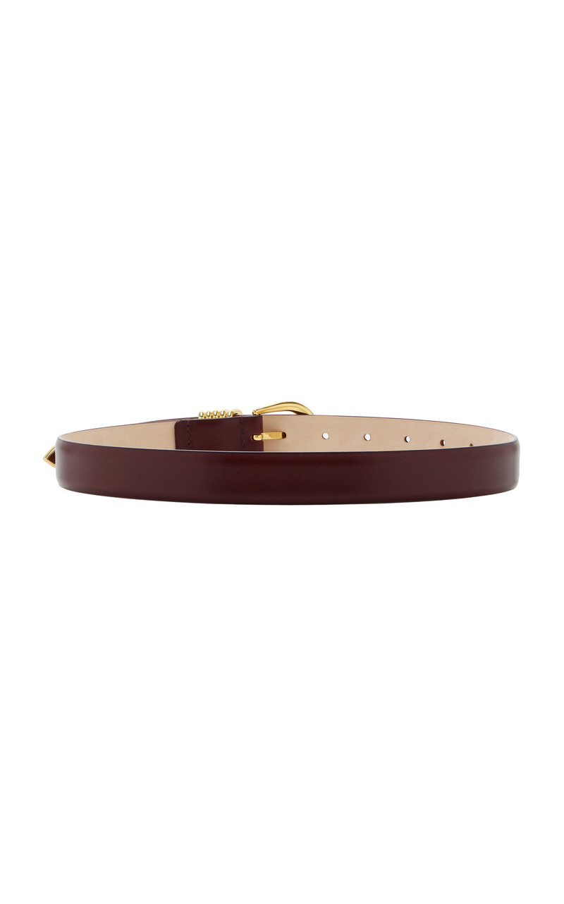 Exclusive Hollyhock Leather Belt burgundy 3