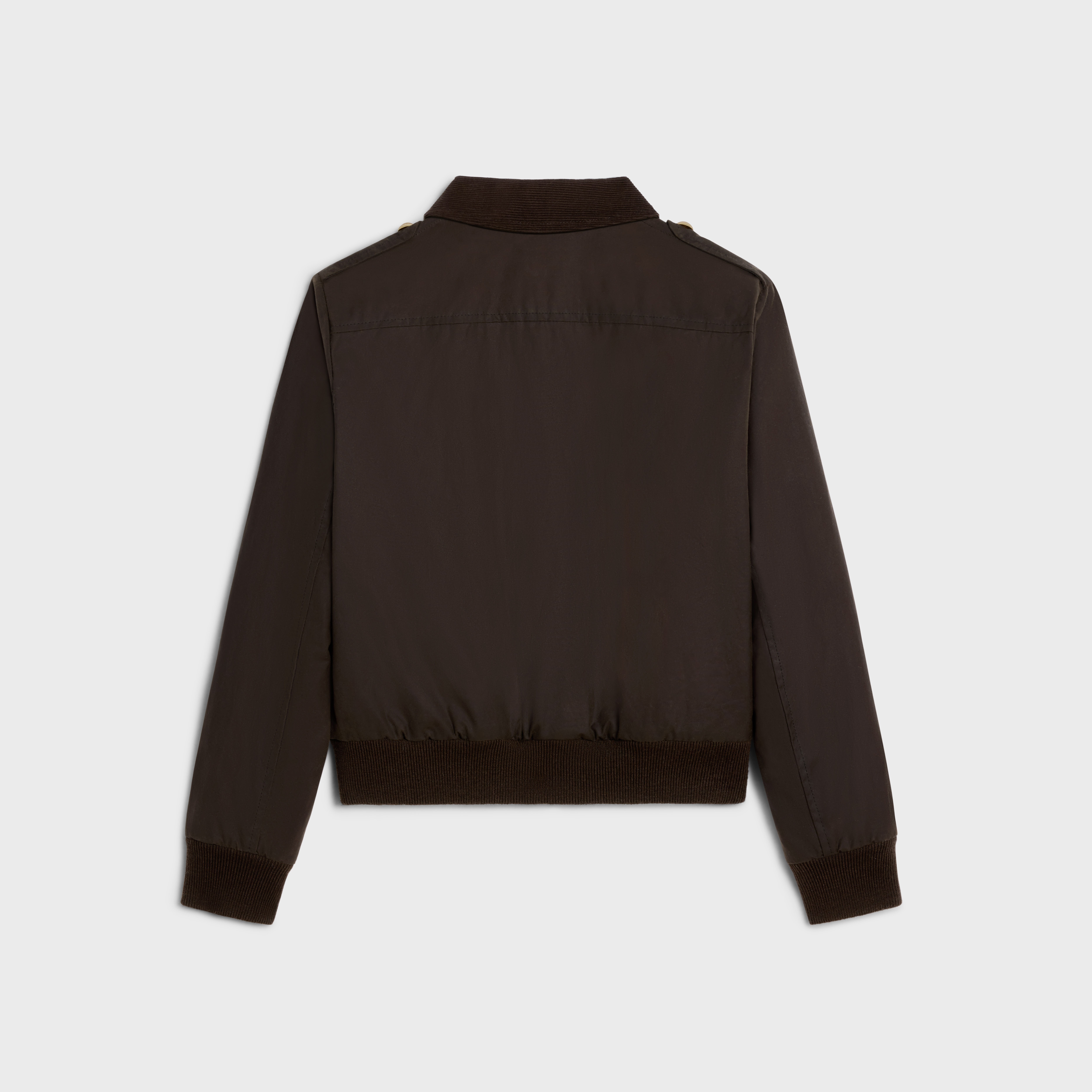 Triomphe blouson jacket in waxed cotton linen - 2