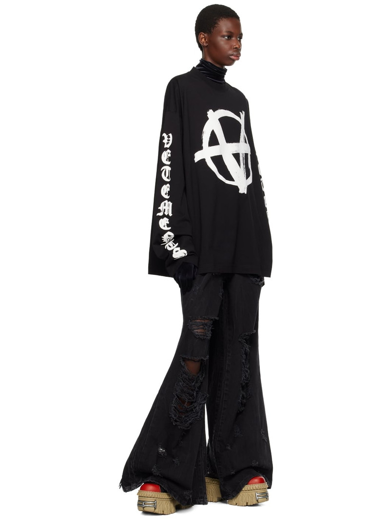 VETEMENTS Black & Red New Rock Edition Platform Sneakers outlook