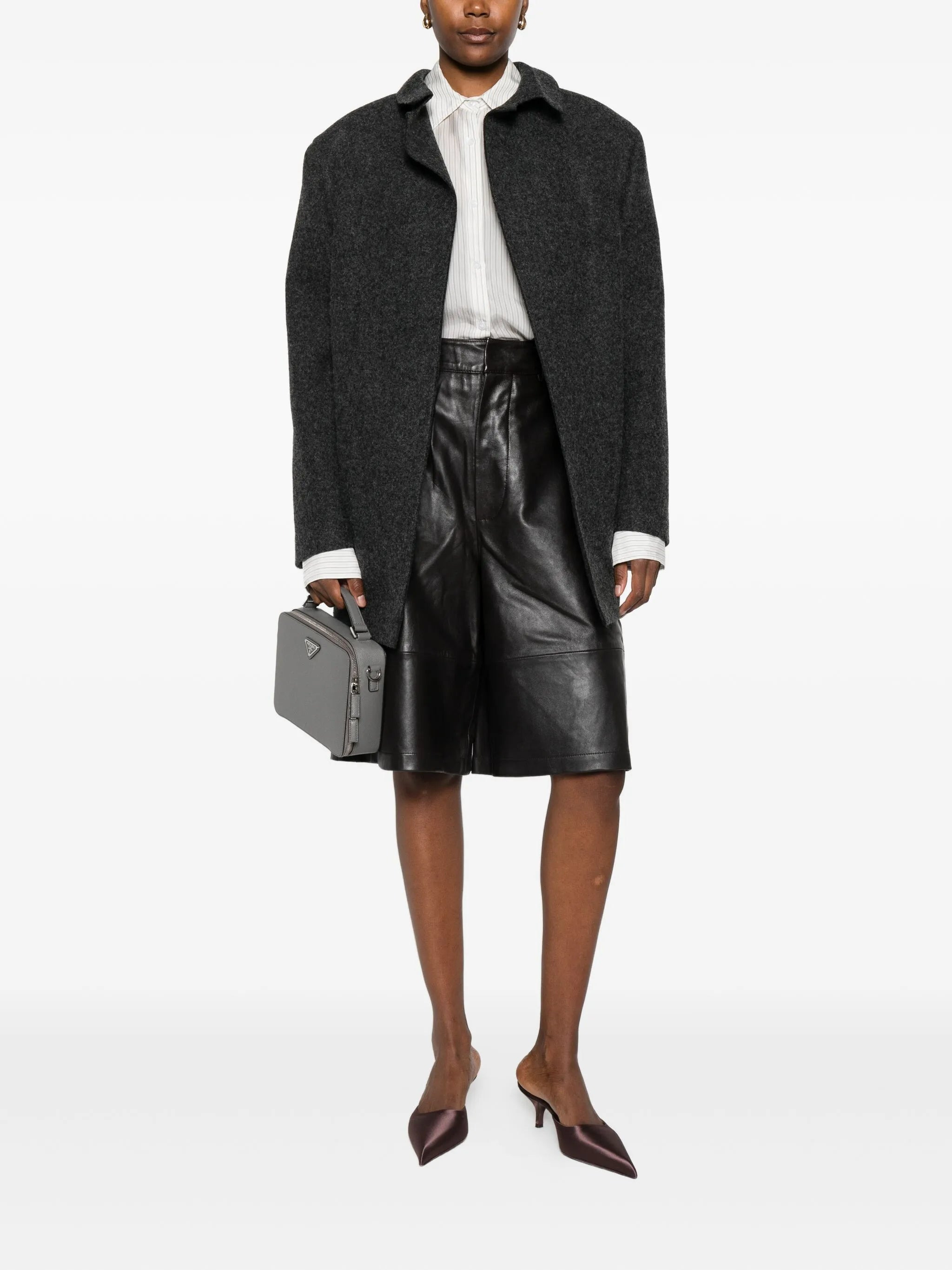 open-front coat - 2