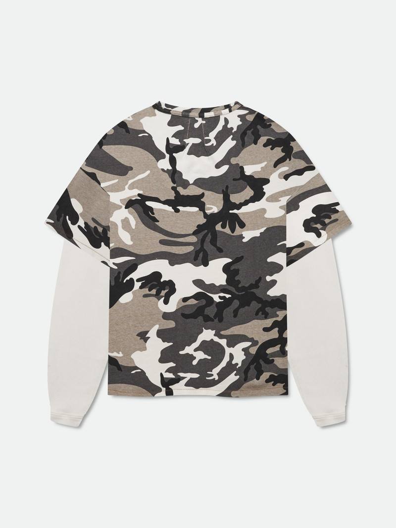 CAMO DOUBLE-LAYERED TEE 4