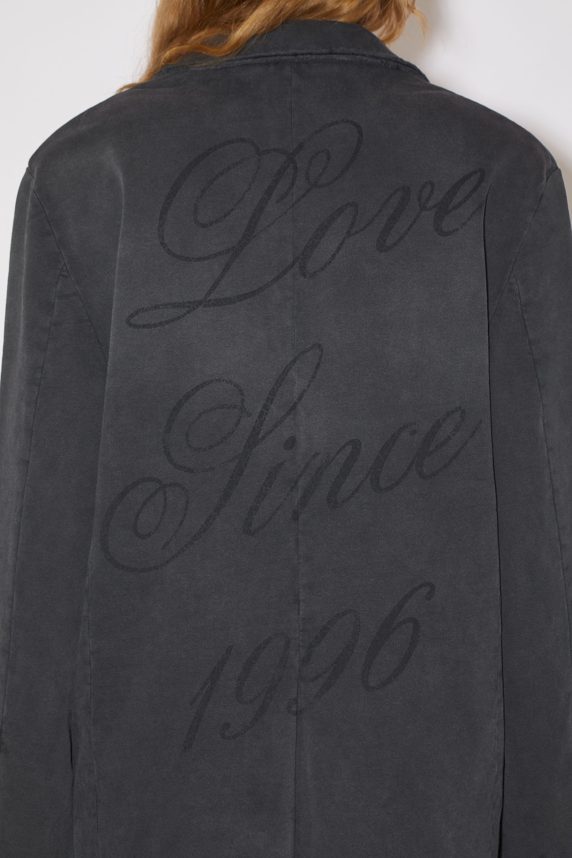 Printed suit jacket - Faded black - 5