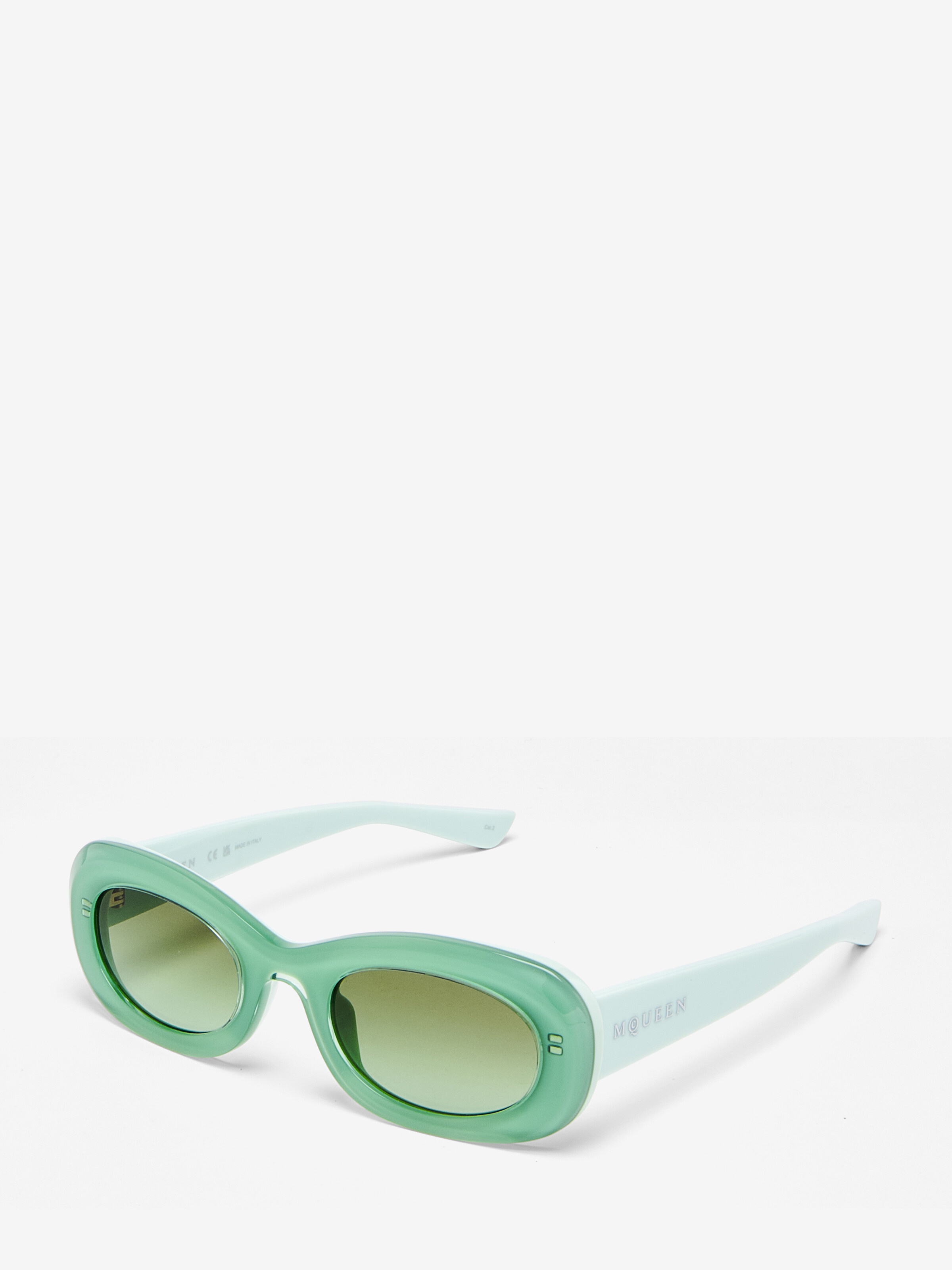McQueen Logo Oval Sunglasses - 3
