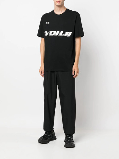 Y-3 logo-print short-sleeve T-shirt outlook