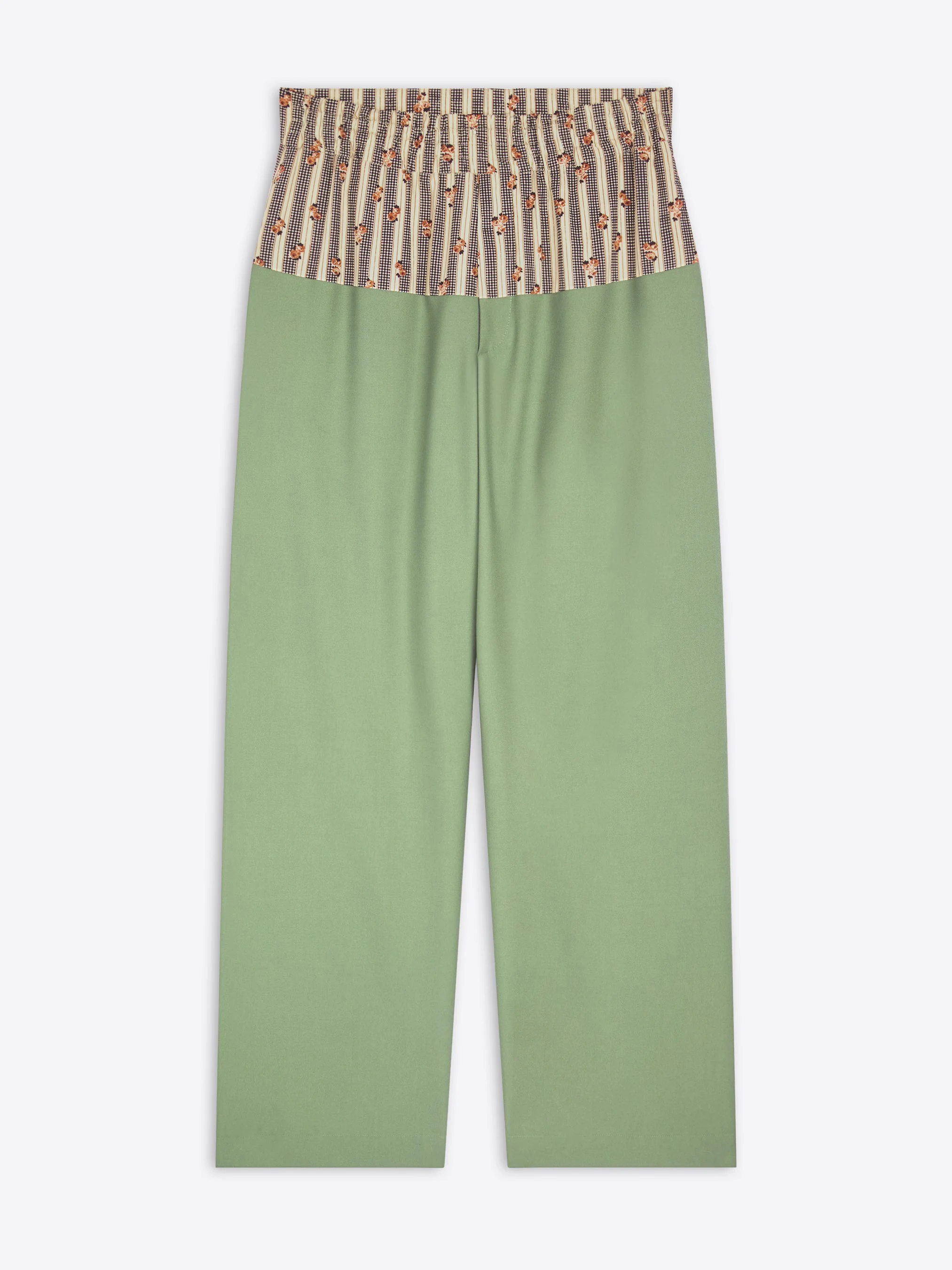 CONTRAST WAIST PANTS - 1