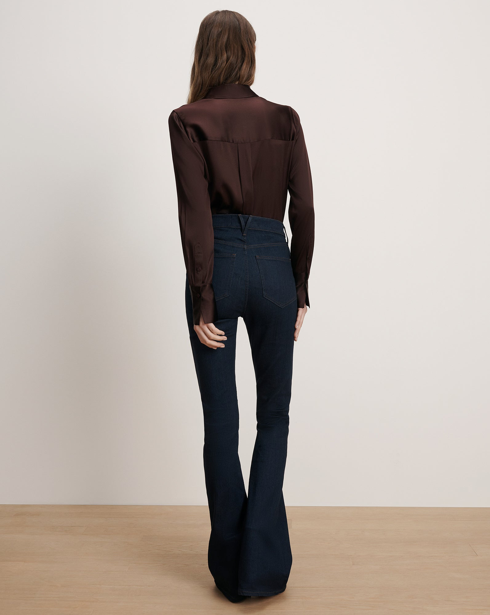 MONIQUE SILK BUTTON-DOWN SHIRT - 5