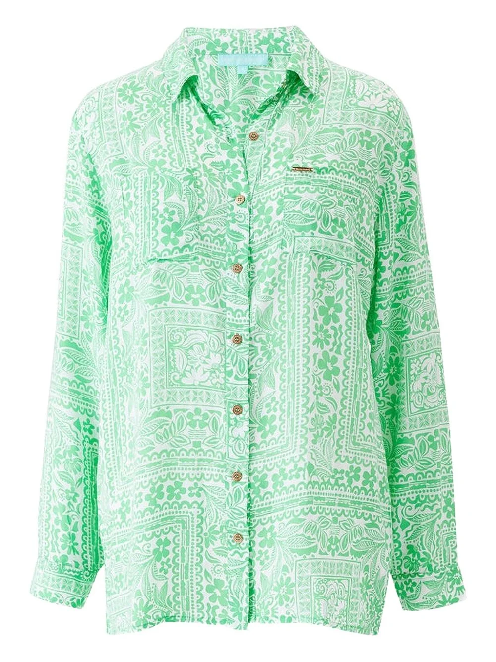 floral-print shirt - 1