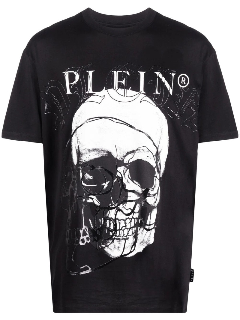 skull print cotton T-shirt 1