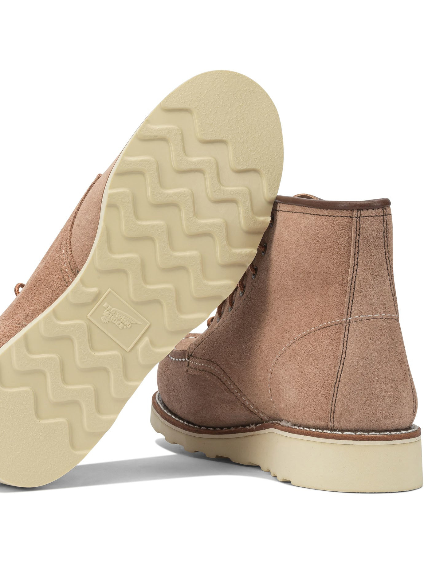 Red Wing Shoes - Red Wing Shoes "6'' Moc Toe 3319 Dusty Rose Abilene" Lace-up Ankle Boots - 5