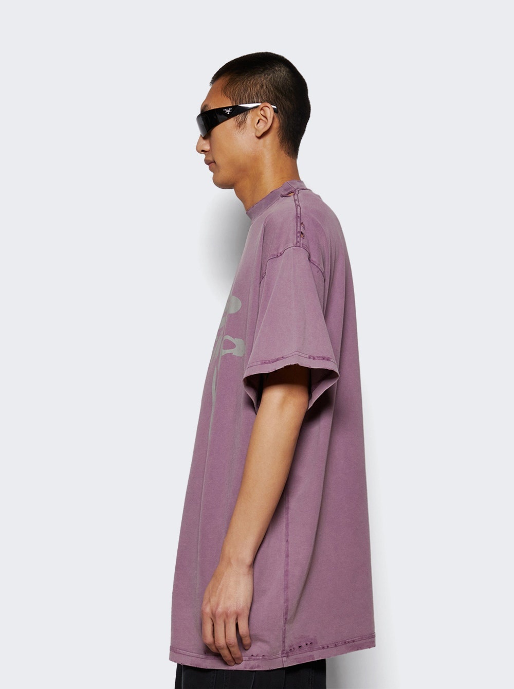 Oversized Tee Super Fad Purple - 3