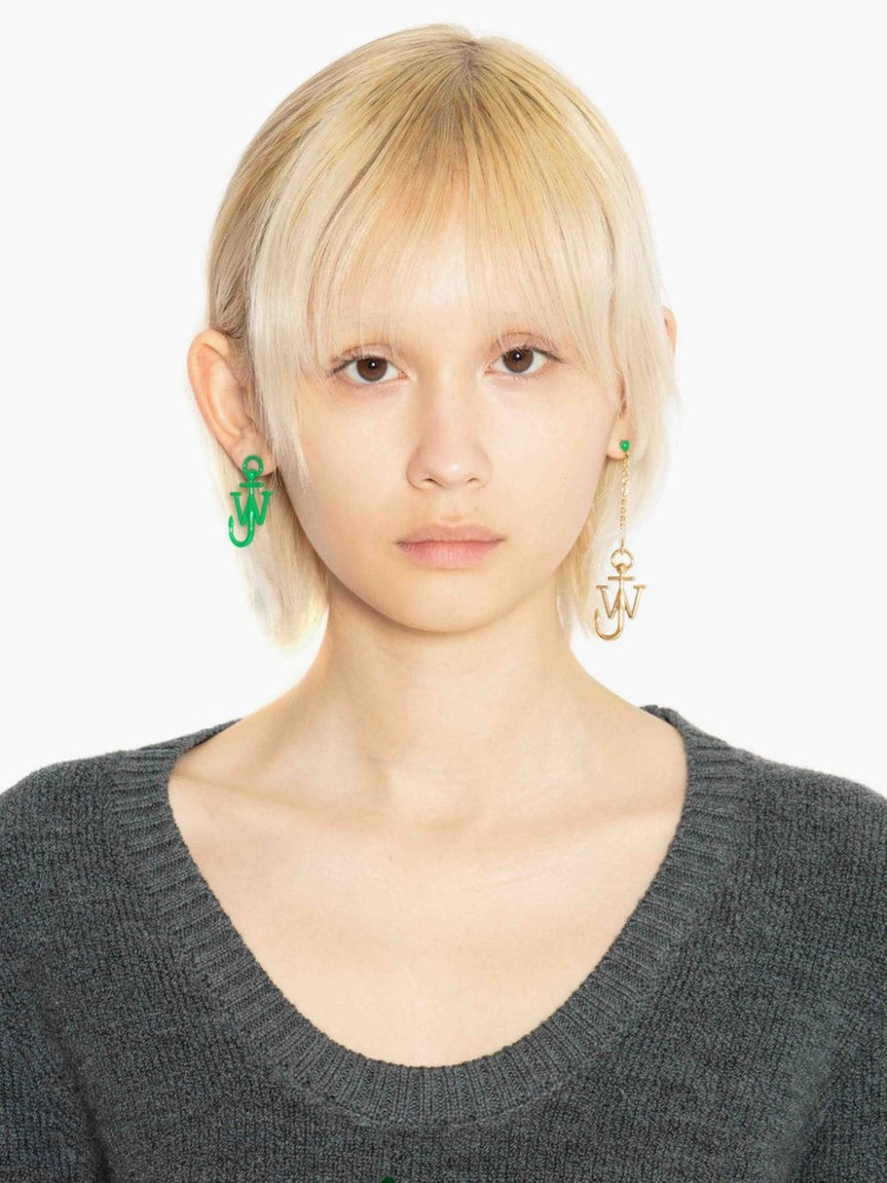 JW Anderson ASYMMETRIC ANCHOR EARRINGS outlook