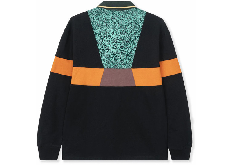 BRAIN DEAD Brain Dead x Prince Invert Longsleeve Rugby Black outlook