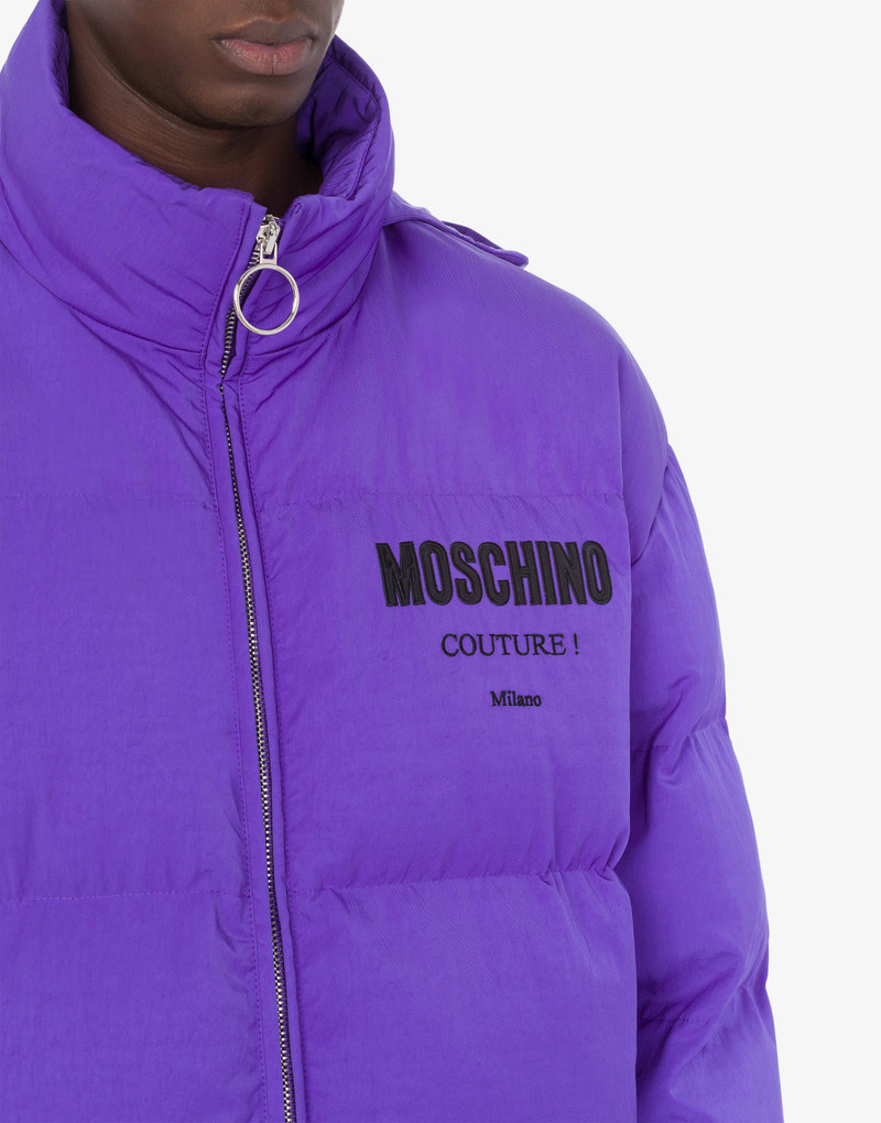 VINYL MOSCHINO COUTURE TECHNICAL NYLON DOWN JACKET 4