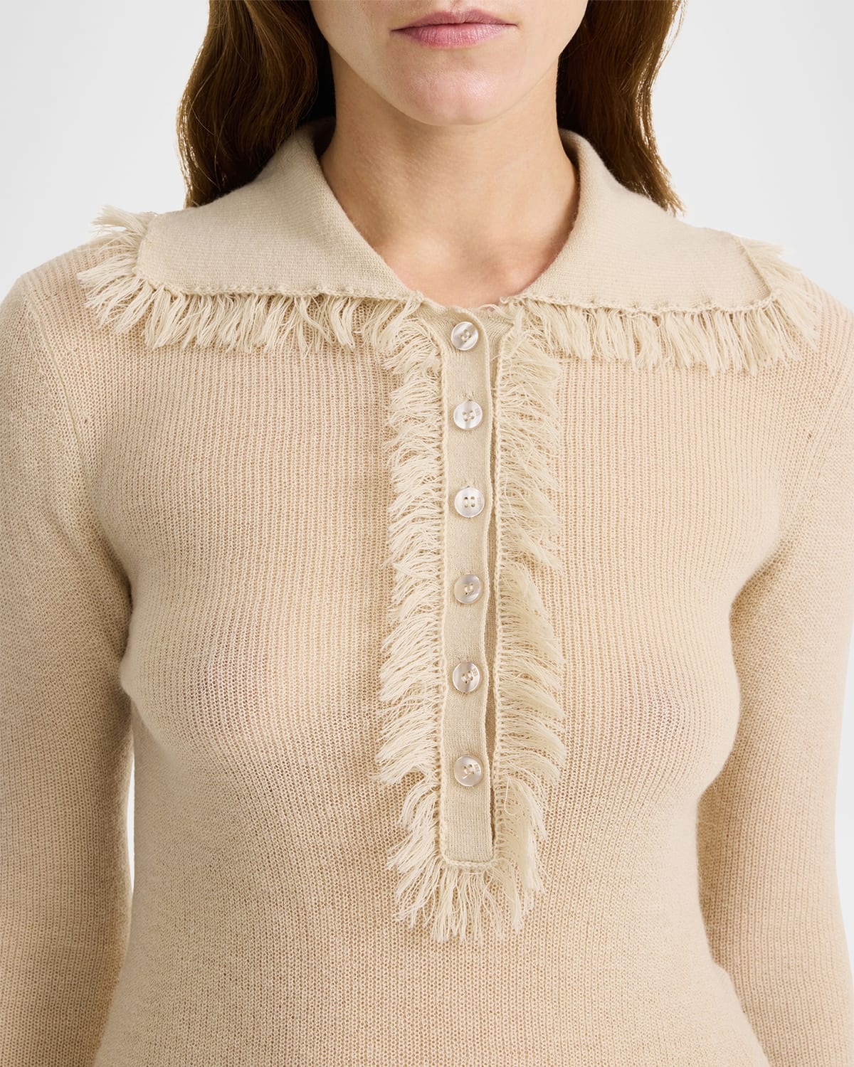 Dreele Fringe-Trim Knit Sweater - 5