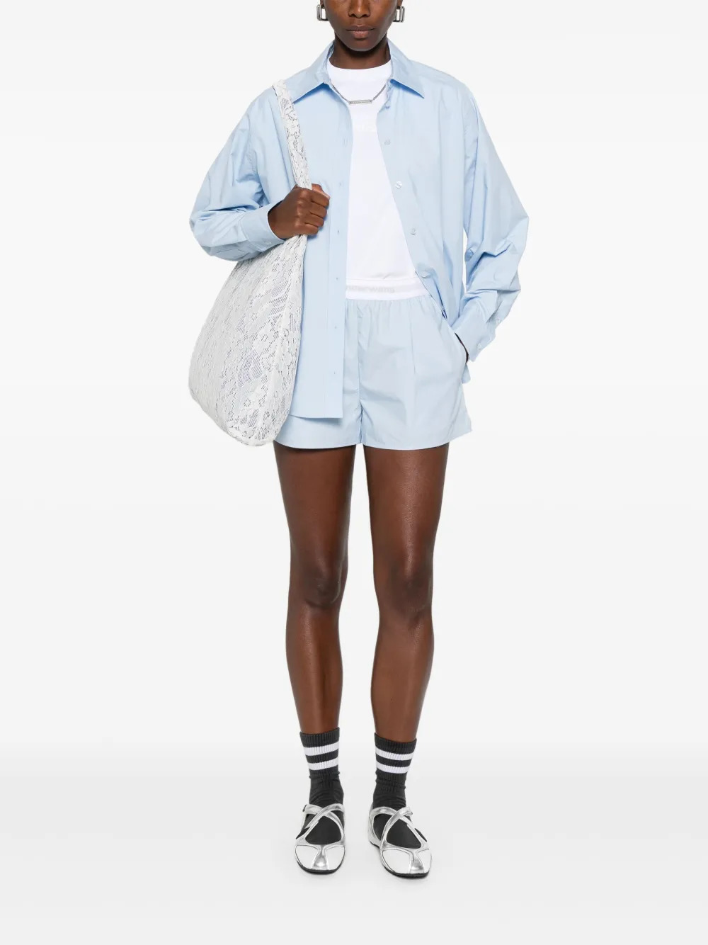 ALEXANDER WANG - Women Logo Elastic Short - 2