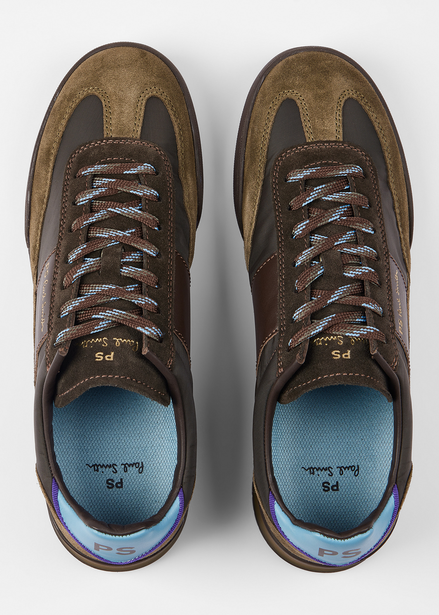 Khaki and Brown 'Dover' Trainers - 5