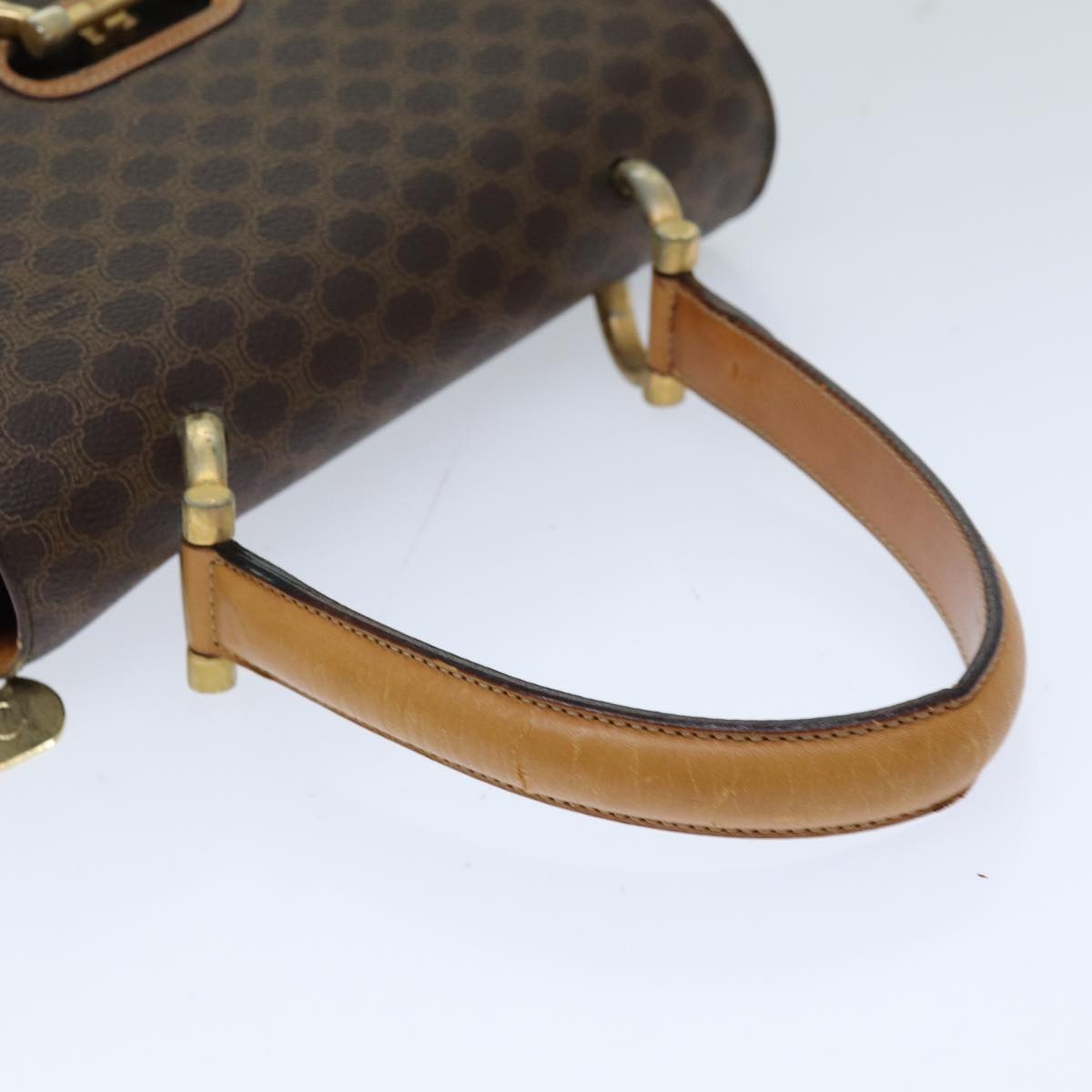 CELINE Macadam Canvas Hand Bag Pvc Brown - 7