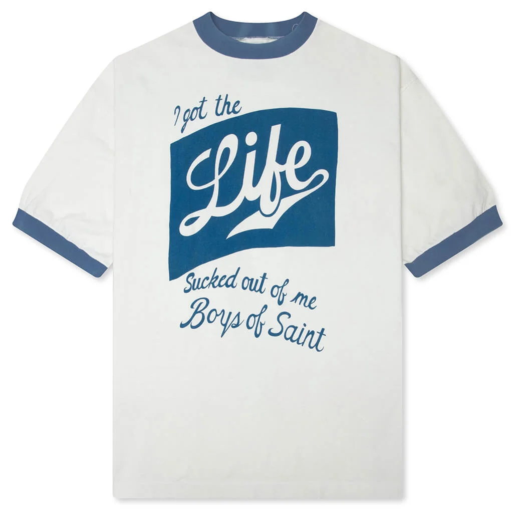 SAINT M6 X BOS RINGER S/S T-SHIRT - WHITE - 1