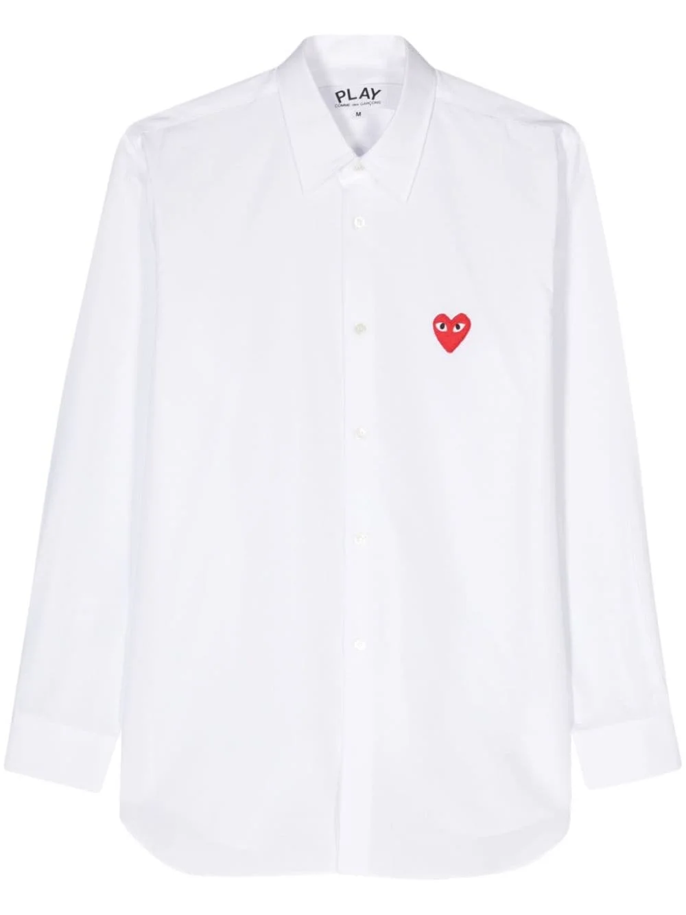 heart-appliqué shirt - 1