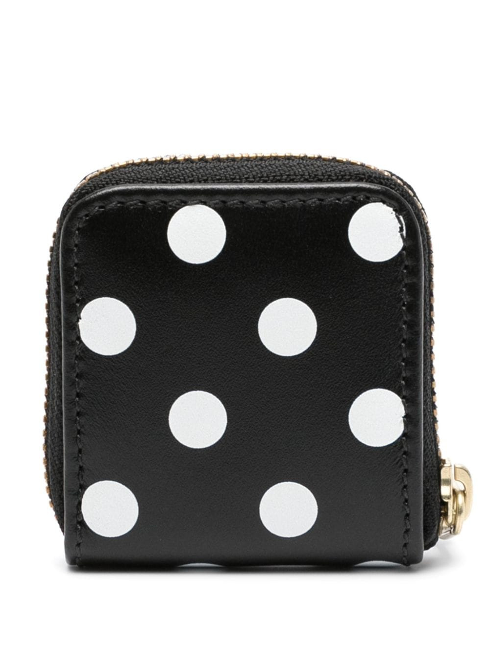 Dots Printed Leather Line Coin Pouch - 2