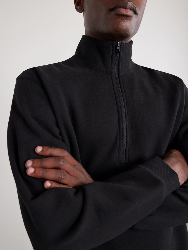 Steady State Cotton-Blend Jersey Half-Zip Sweatshirt 5