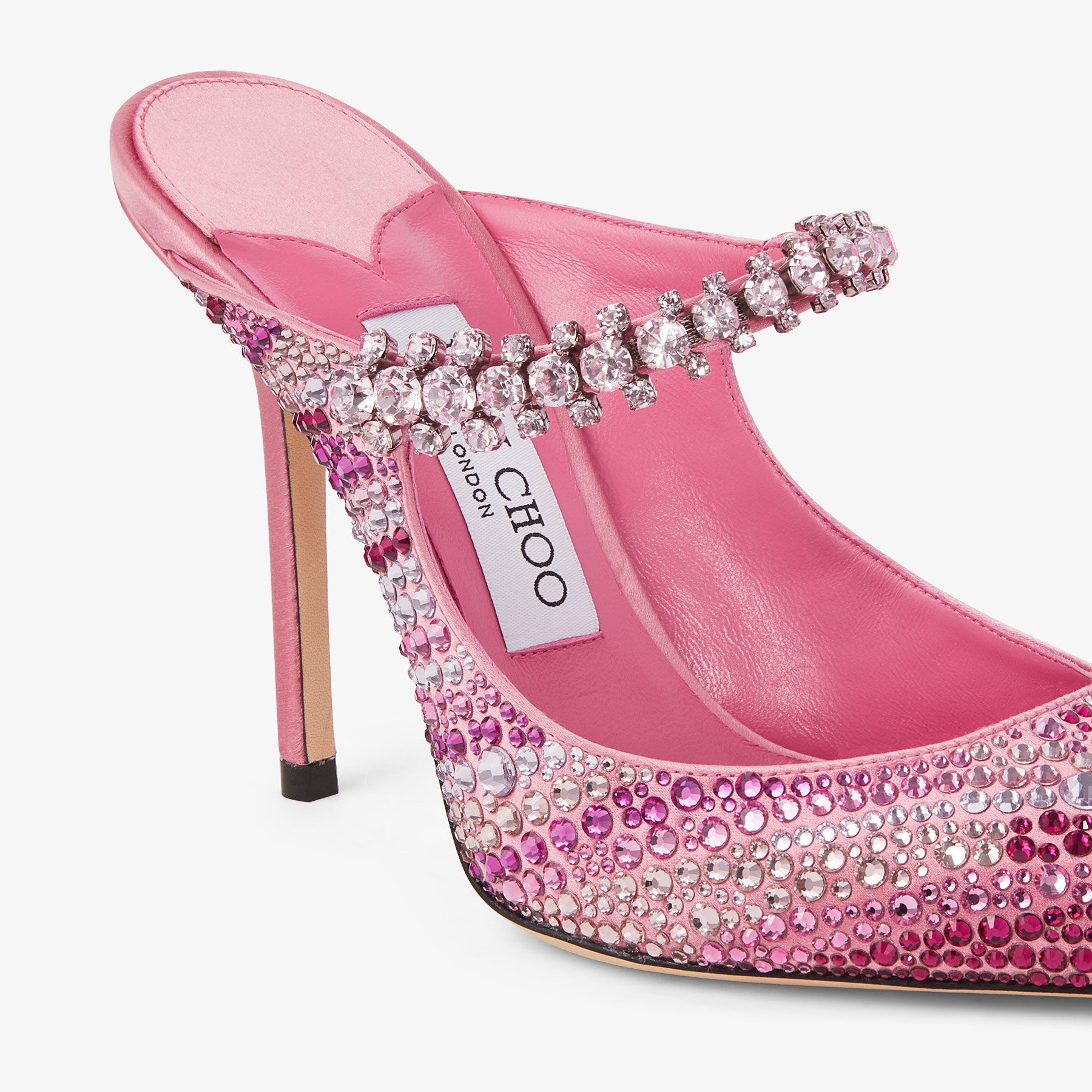 Bing 100
Candy Pink Satin Mules - 4