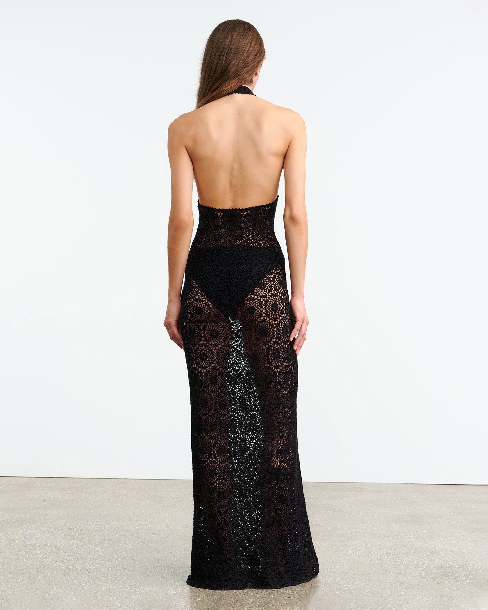 EDDIE KNIT HALTER DRESS - 4