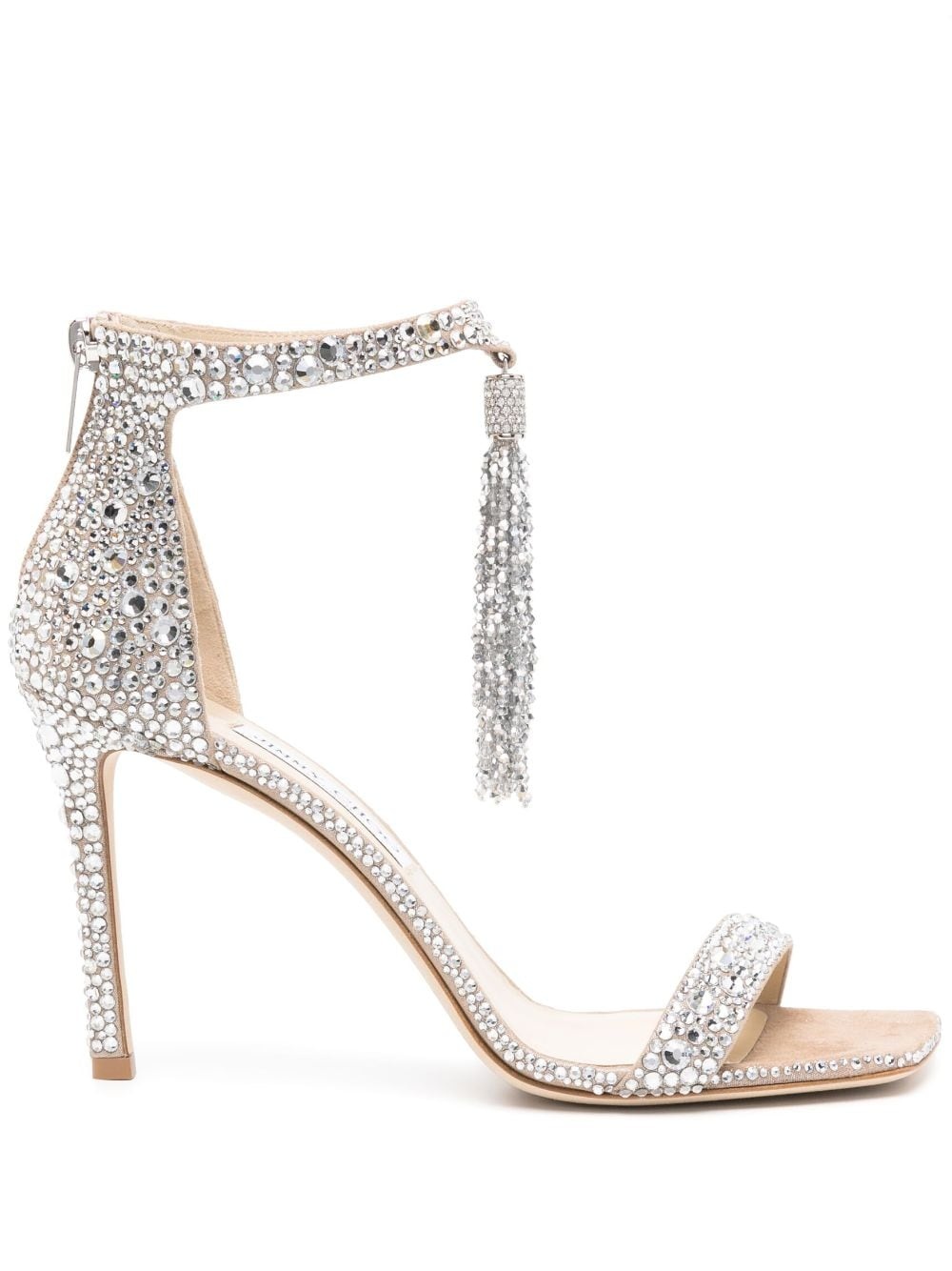 Vinca 95mm crystal-embellished sandals - 1