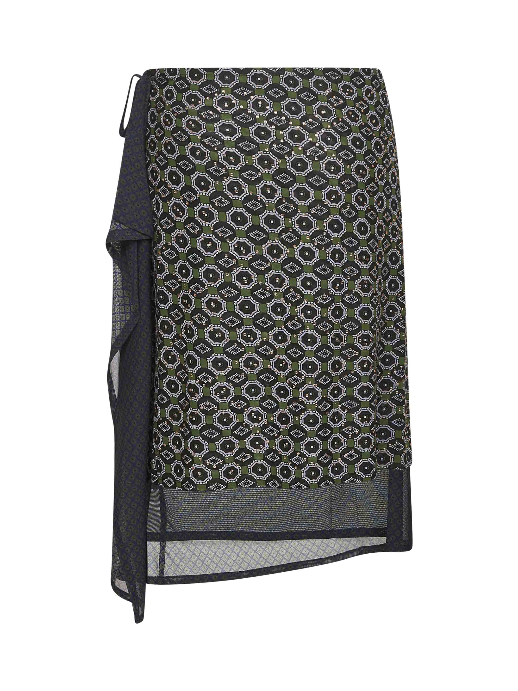 Dries Van Noten midi skirt with print - 2