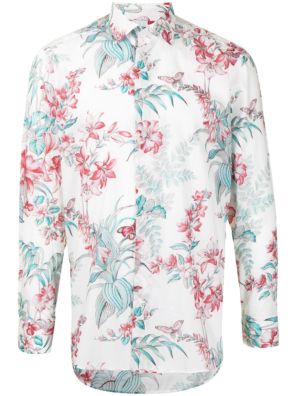 floral-print shirt - 1