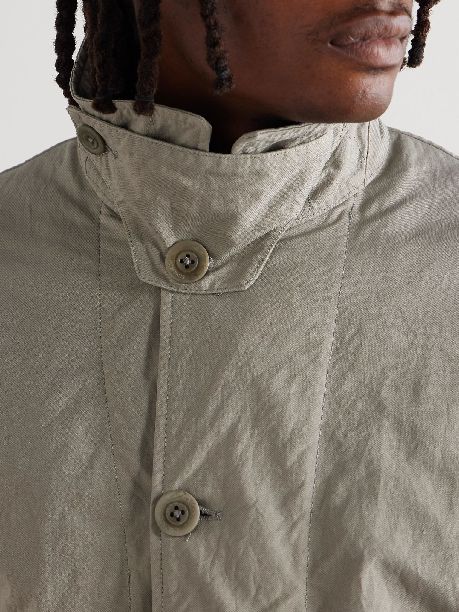 Shell Trench Coat Gray - 7