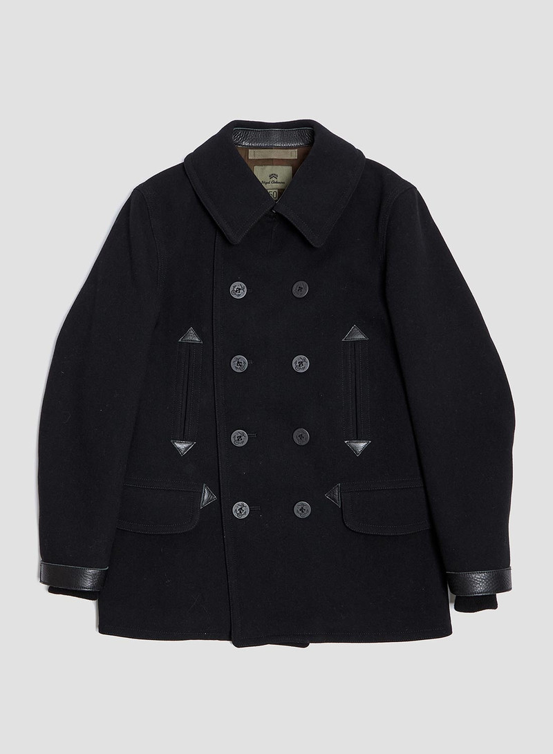 40's U.S. Navy Pea Coat in Black 1