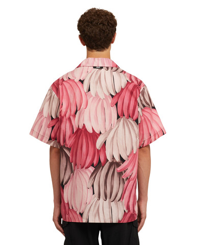 MSGM Poplin cotton shirt with "Bananas" print outlook