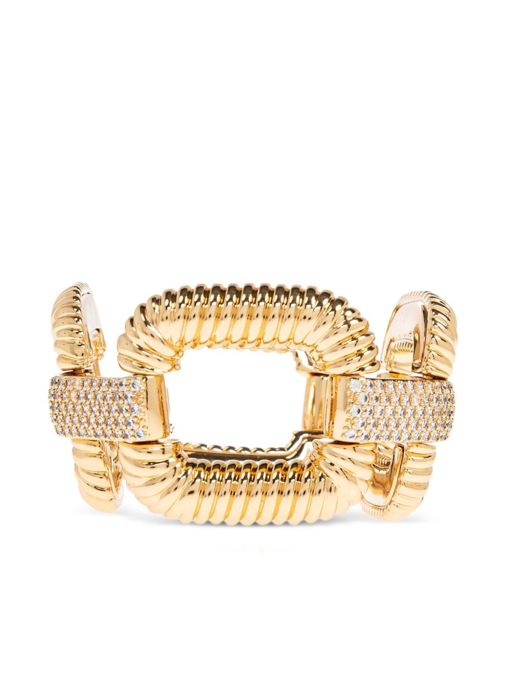 rope-detail crystal-embellished bracelet - 3