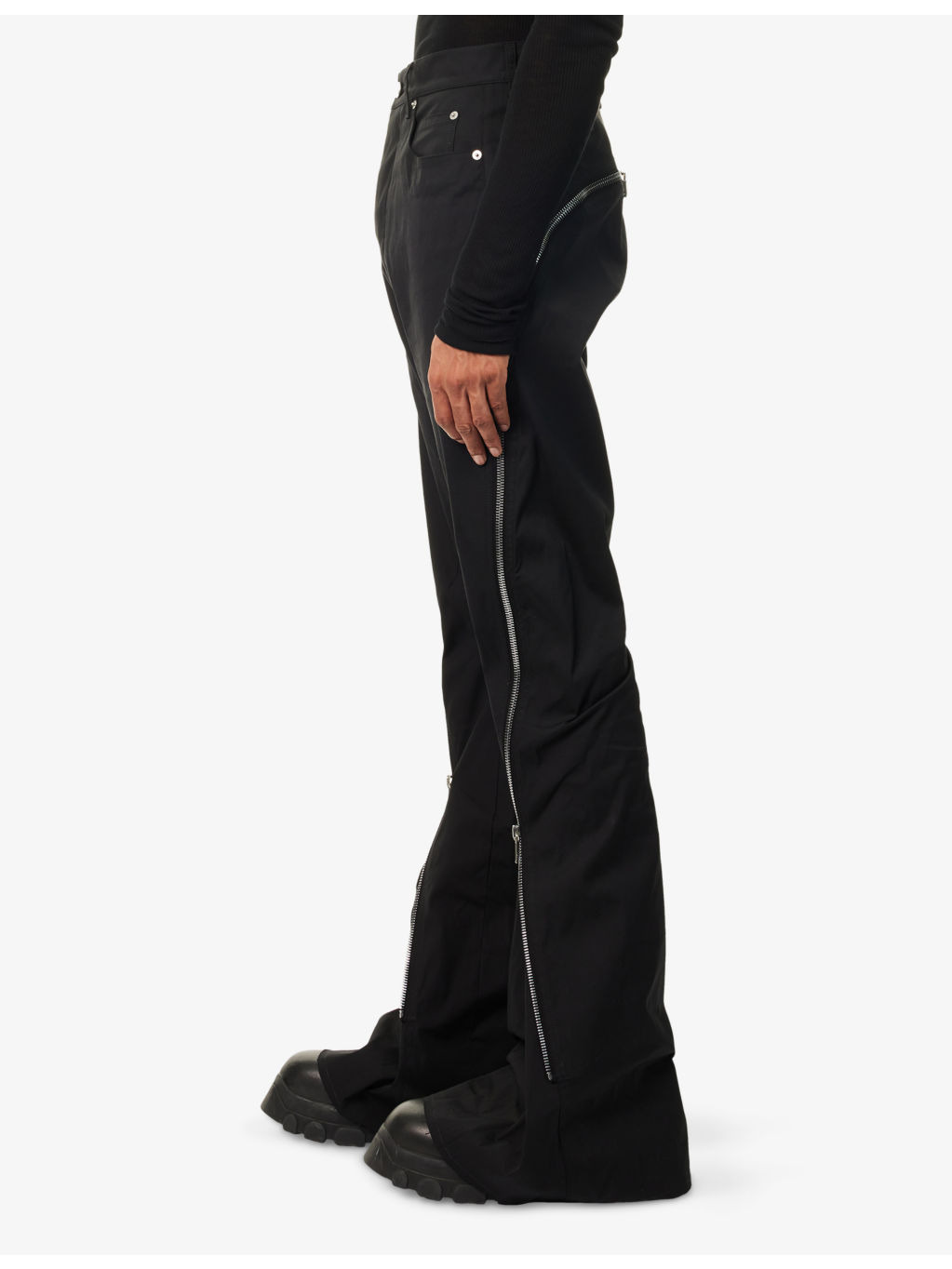 Bolan Banana Tapered-Leg Stretch-Cotton Trousers - 3