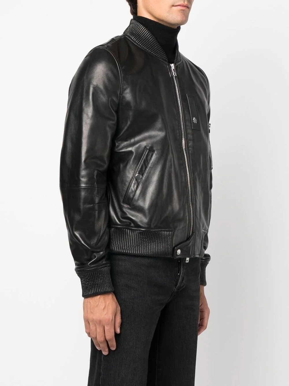 leather bomber jacket - 3