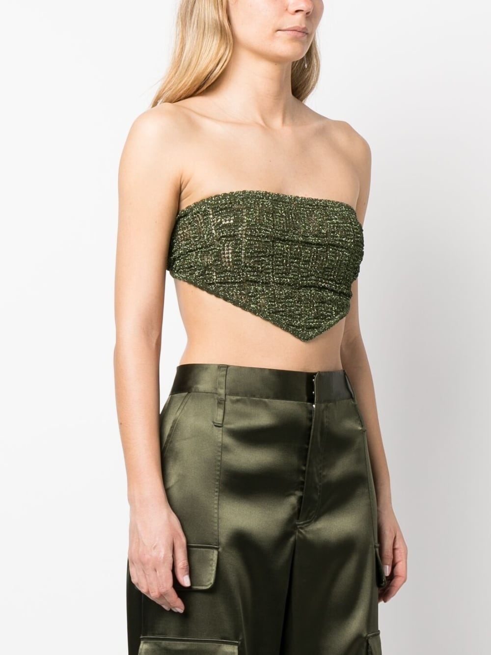 macramé monogram bandana top - 3