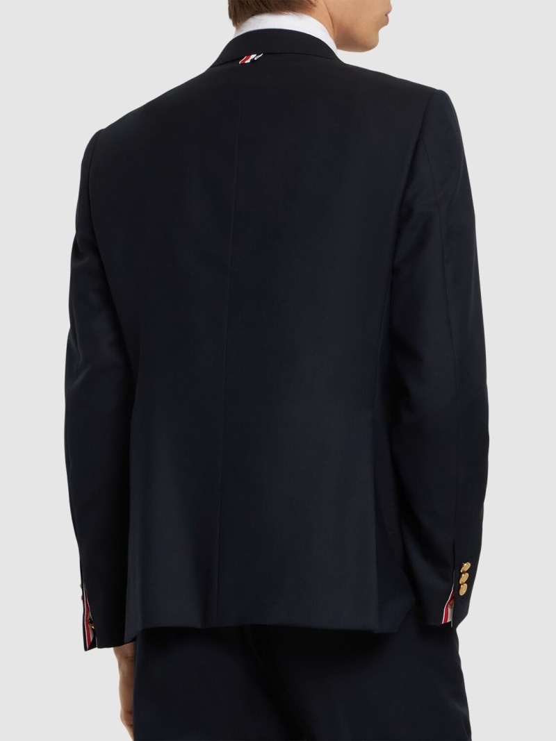 Wool twill single breasted blazer - 3