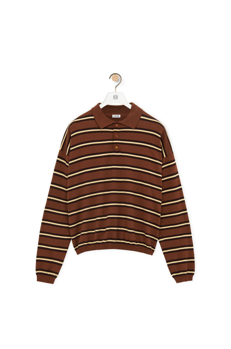 Polo sweater in cotton 1