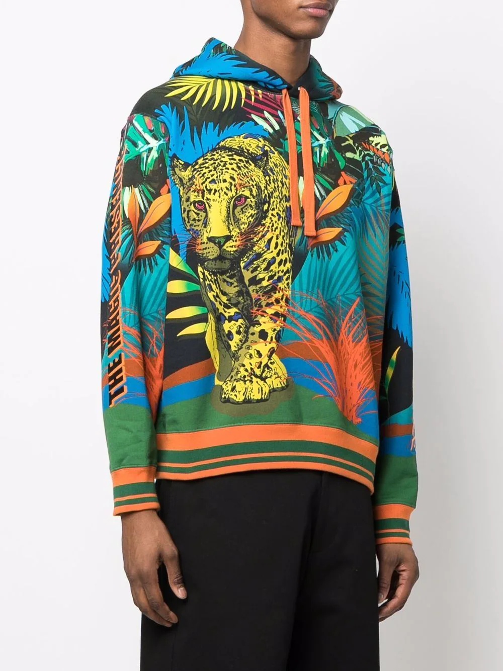 jungle leopard-print hoodie - 3