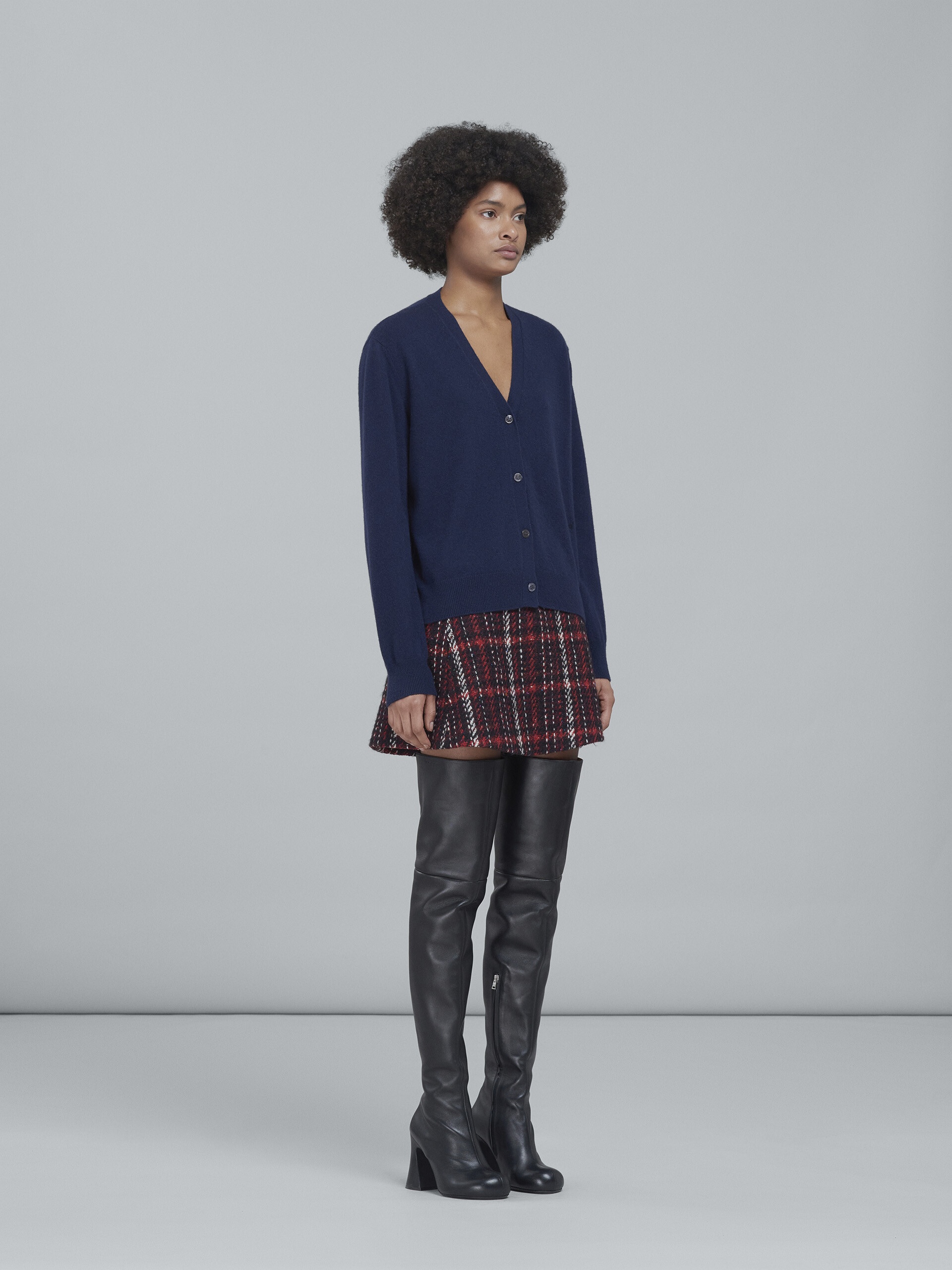 SPECKLED TWEED MINI SKIRT - 5