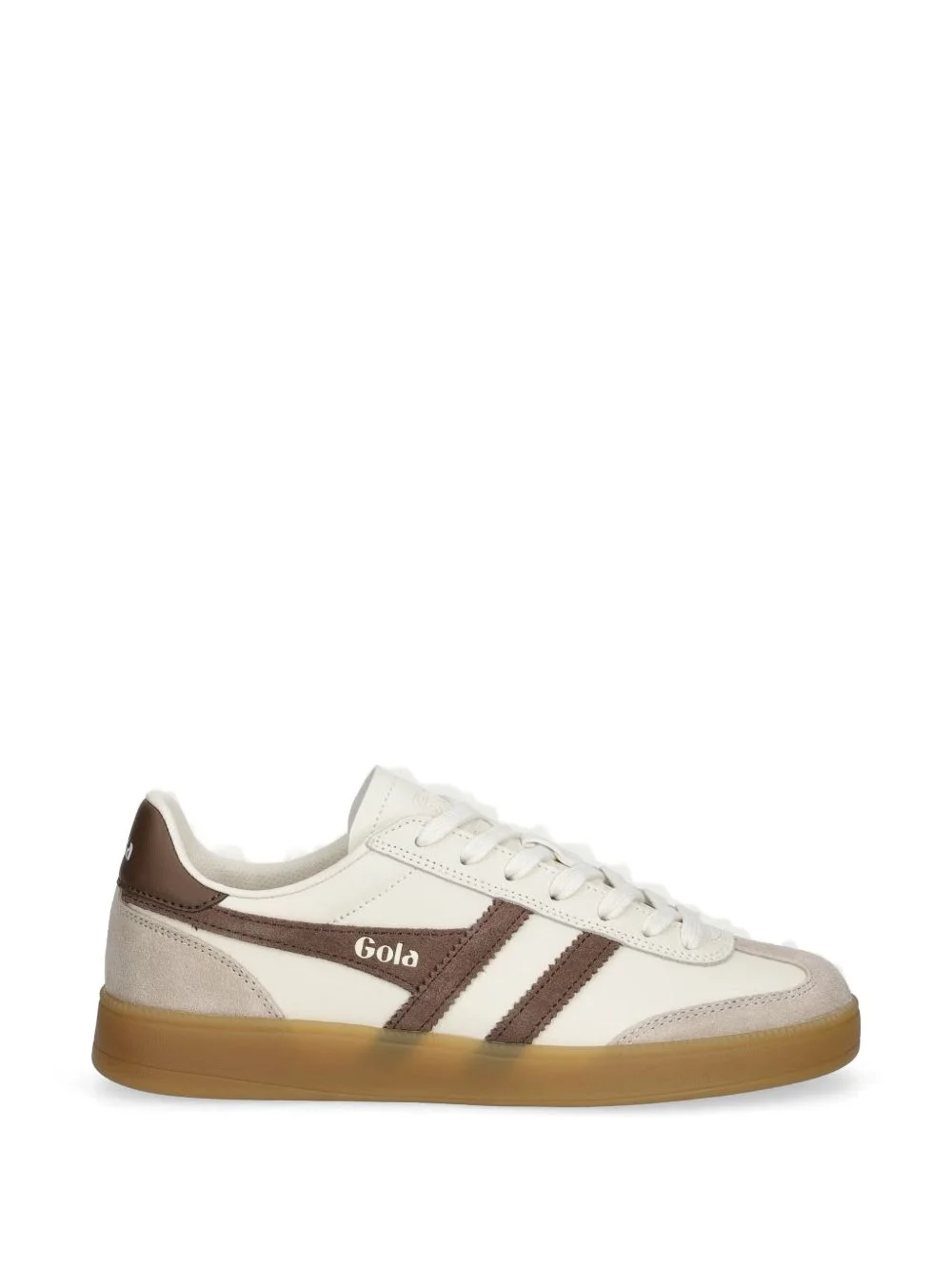 suede-panelled logo-print sneakers - 1