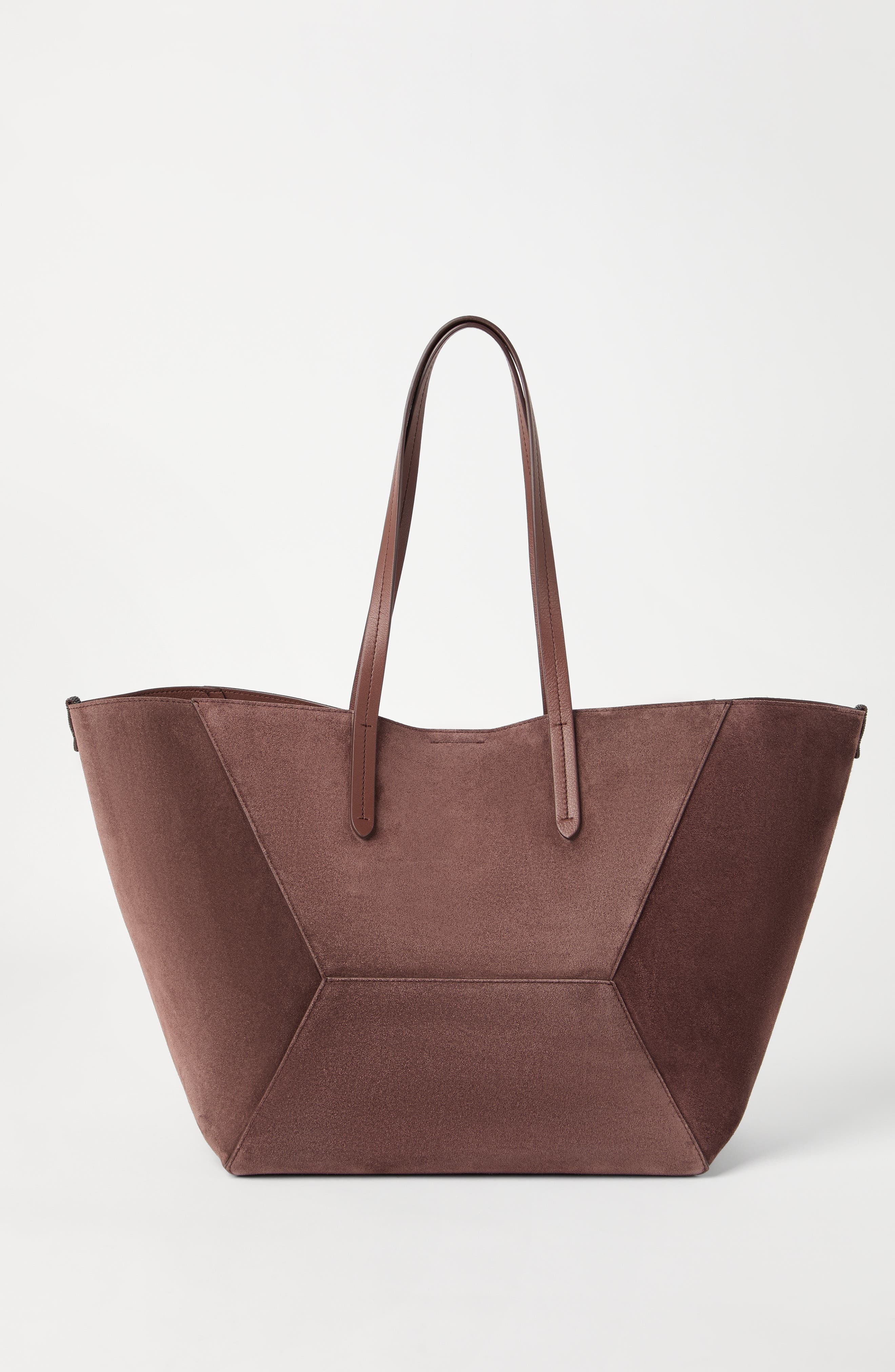 Brunello Cucinelli Suede BC Duo bag in Burgundy at Nordstrom - 3