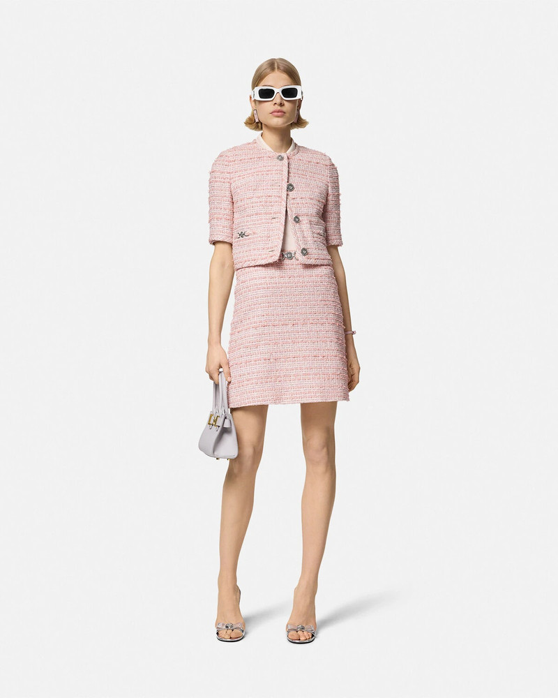 VERSACE Tweed A-line Skirt outlook