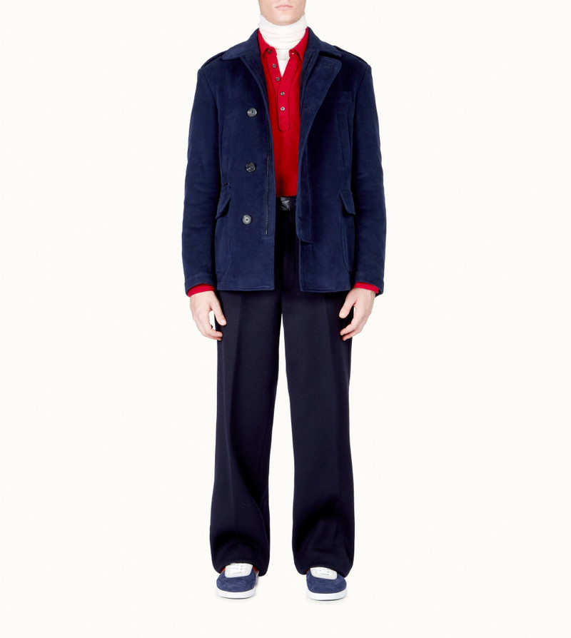 Tod's DRIVING COAT - BLUE outlook