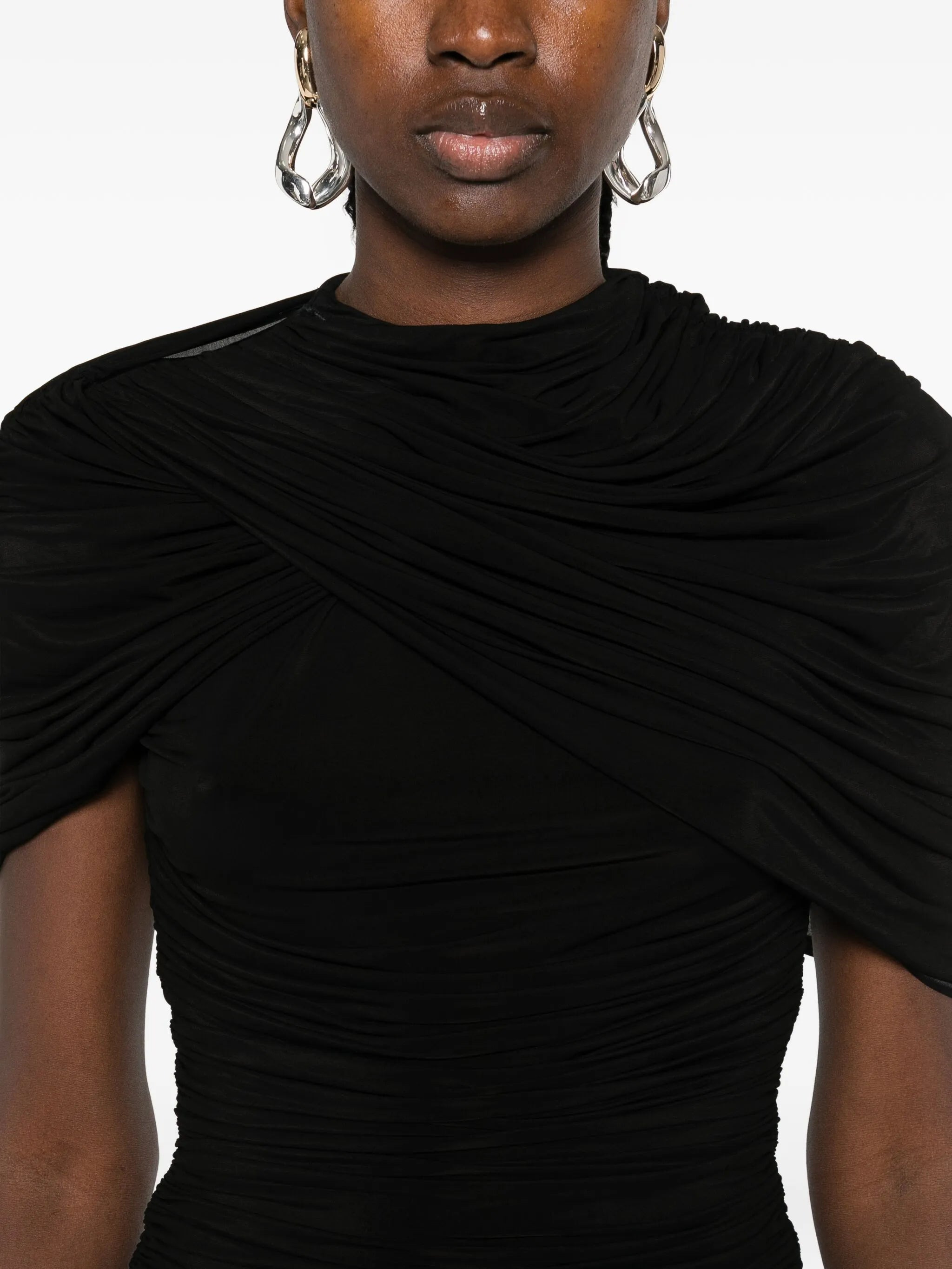 Magda Butrym Draped Pleated Mini Dress - 2